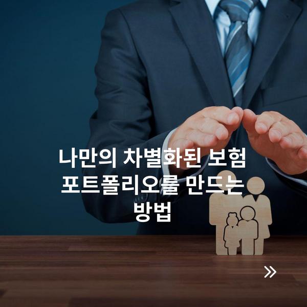나만의 차별화된 보험 포트폴리오를 만드는 방법