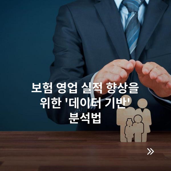 보험 영업 실적 향상을 위한 '데이터 기반' 분석법